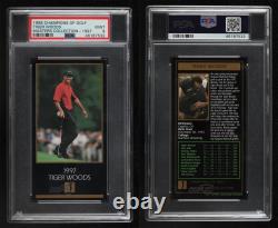 1993-98 Champions of Golf The Masters Collection Tiger Woods #1997 PSA 9 MINT