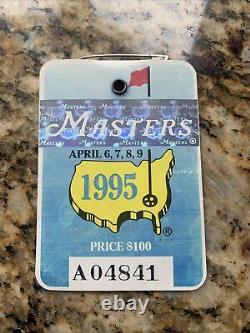 1995 Masters Badge Augusta National Golf Club Tiger Woods Masters Debut