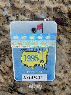 1995 Masters Badge Augusta National Golf Club Tiger Woods Masters Debut