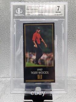 1997-98 Grand Slam Ventures Masters Collection Tiger Woods Rookie! BGS 7