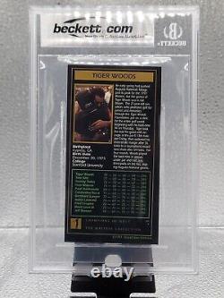 1997-98 Grand Slam Ventures Masters Collection Tiger Woods Rookie! BGS 7