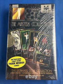 1997 Champions Of Golf Masters Collection SEALED BLACK BOX withTIGER WOODS RC