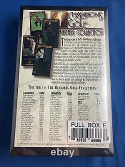 1997 Champions Of Golf Masters Collection SEALED BLACK BOX withTIGER WOODS RC