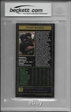 1997 Grand Slam Ventures TIGER WOODS Masters Collection RC Graded BGS 8 NM-MT
