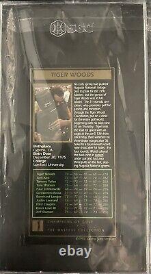 1997 Grand Slam Ventures Tiger Woods RC Rookie SGC 8.5 Masters Mint