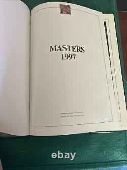 1997 MASTERS GOLF ANNUAL YEARBOOK AUGUSTA NATIONAL WOODS WINS 1st MAJOR