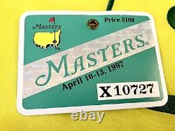 1997 Masters Badge Ticket Augusta National Golf Pga Tiger Woods #1 Win Very Rare