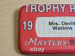 1997 Masters Badge Trophy Room Tiger Woods #1 Major Rare