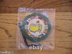 1997 Masters Golf Augusta National Bag Tag Tiger Woods New Very Very Rare Pga
