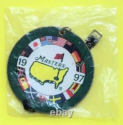 1997 Masters Golf Augusta National Bag Tag Tiger Woods Wins New Very Rare
