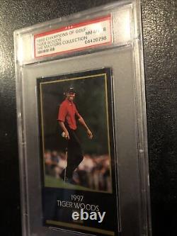 1998 Champions Of Golf Masters Collection Tiger Woods RC Rookie PSA 8 NM-MT