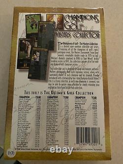 1998 Grand Slam Ventures Golf The Masters Collection Set Gold Box Tiger Woods RC