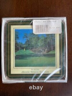 2001 RARE Unopened/Sealed Vintage TIGER WOODS WIN Augusta National Coasters