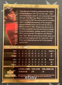 2001 Tiger Woods Upper Deck Collectibles 1997 Masters Champion Metal Card