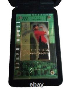 2001 Upper Deck Collectables Tiger Woods 1997 Masters Champion Metal Card