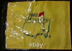 2002 MASTERS flag. Mint. Tiger Woods 3rd Masters win