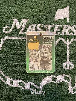 2002 Masters Badge Tiger Woods Augusta national