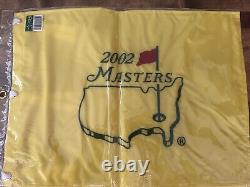 2002 Masters Pin Flag Unused Heavy Embroidered Augusta Tiger Woods Brand New