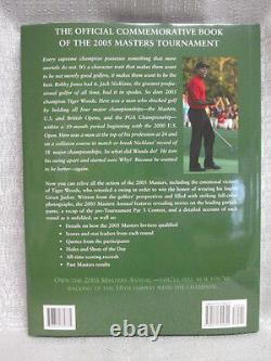 2005 Augusta National Masters Tournament Commemorative Annual Tiger Woods New