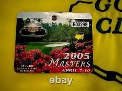 2005 Masters Badge Ticket Augusta National Golf Pga Tiger Woods Wins Very Rare