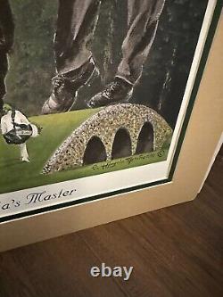 2006 Tiger Woods Augusta's Master lithograph Signed Angelo Marino 17 x 23