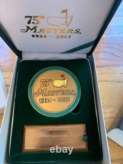 2011 Masters Golf Augusta National Medal 75th the 1934-2011 Anniversary New PGA