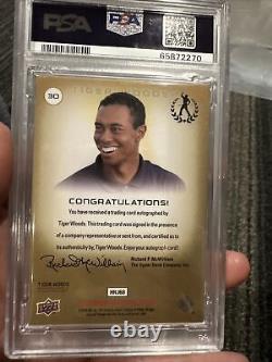 2013 U. D. Master Collection Tiger Woods Auto 1/1 PSA 8 9 Auto Bay Hill
