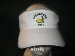 2019 AUGUSTA Masters Tournament WHITE Visor/Cap TIGER WOODS Winner NWT