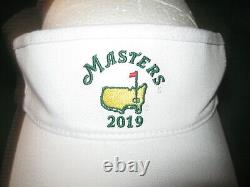 2019 AUGUSTA Masters Tournament WHITE Visor/Cap TIGER WOODS Winner NWT