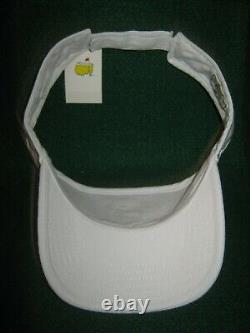 2019 AUGUSTA Masters Tournament WHITE Visor/Cap TIGER WOODS Winner NWT