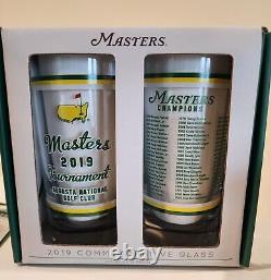 2019 Augusta National Masters Commemorative 13oz Glass Set Tiger Woods Win