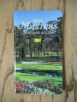 2019 Masters Golf Augusta National Yardage Book Tiger Woods Wins Rare Pga New