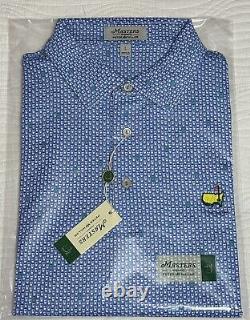 2023 Masters Peter Millar BLUE CONCESSIONS BEER CUP POLO Mens L
