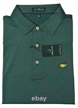 2024 Masters Peter Millar GREEN POLO Golf Shirt FROM AUGUSTA NATIONAL! Mens L