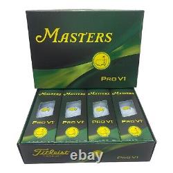 2024 Masters logo Titleist Golf Balls Pro V1 Dozen Masters logo Iconic Tiger