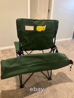 AUGUSTA NATIONAL MATERS GOLF CHAIR Green Folding With Carry Bag WITH TAGS