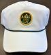 Augusta National Golf Club White Members Only Logo Rope Hat Slouch Fit Nwt