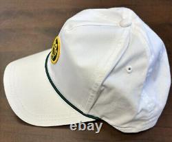 Augusta National Golf Club White Members Only Logo Rope Hat Slouch Fit NWT
