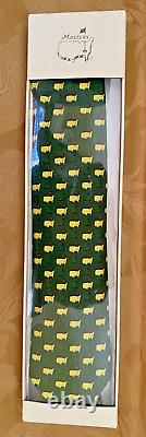 BRAND NEW IN BOX 2024 Men's MASTERS Neck Tie Green Evergreen Rare! Nice print