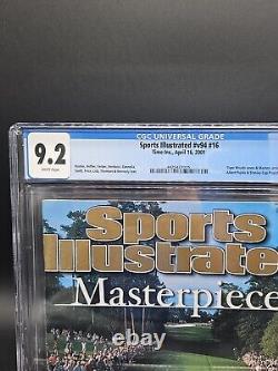 CGC 9.2 NEWSSTAND Sports Illustrated Tiger Woods Masters Masterpiece