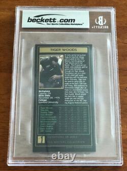 Champions Of Golf Masters Collection Tiger Woods Rookie Card BGS 9