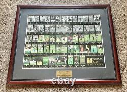 Champions of Golf Master Collection Framed Uncut Card Sheet with Tiger Woods 1998