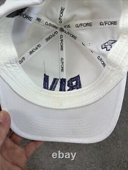 G/Fore G4 Riviera Country Club RIV Hat Grey Tiger Woods Genesis Open White Navy