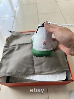 IN HAND New Nike Tiger Woods TW13 Masters Ltd Edition 2013 White/Green Size 10