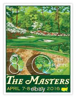 Lee Wybranski Limited Edition Masters Poster Augusta National Golf Sign 2016
