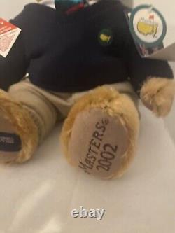 MASTERS GOLF COOPERSTOWN LTD. EDITION TEDDY BEAR 70/100 2002 Tiger Woods 3rd
