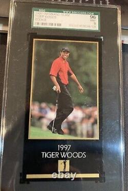 MINT 9 Tiger Woods ROOKIE SGC 96 1998 Champions of Golf The Masters Collection