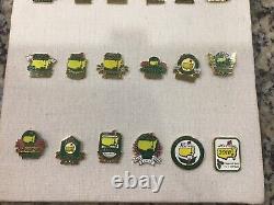 Masters Golf Commemorative Complete Pin Set 2001-2018 Rare Lot Augusta National