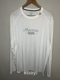 NWT TASC 2023 Masters Bamboo Long Sleeve T Shirt Men's Large White Augusta Nat'l