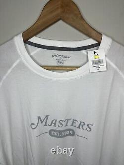 NWT TASC 2023 Masters Bamboo Long Sleeve T Shirt Men's Large White Augusta Nat'l